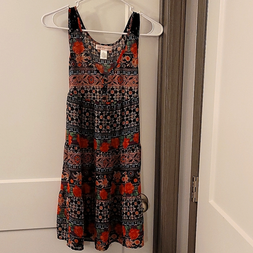 Band of Gypsies Boho Dress size small, sleeveless, v-neck